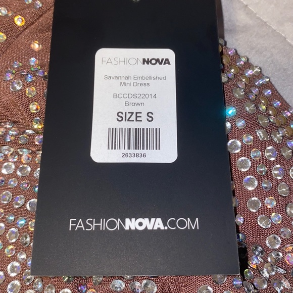 Fashionnova “Savannah Embellished” mini dress - Picture 3 of 3